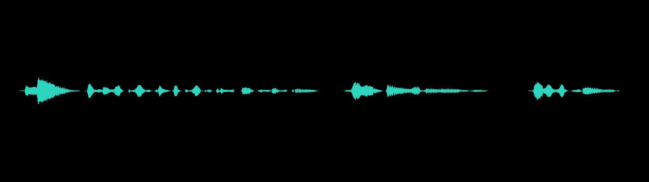 ElevenLabs: waveform примера озвучки
